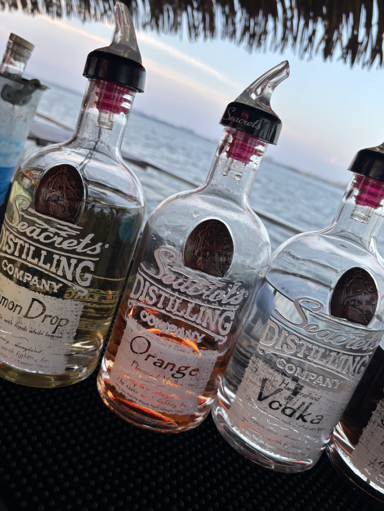 Seacrets Distilling Co drinks on Seacrest Cruises, Ocean City Md