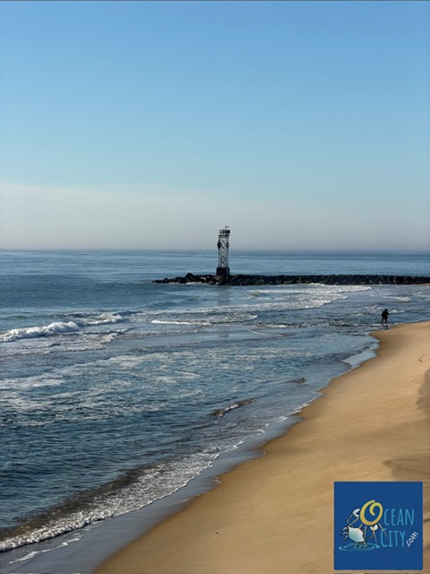 looking at beach towards inlet