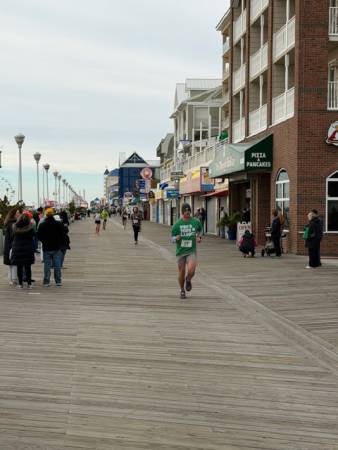 runner at St. Patrick's Day 5k race