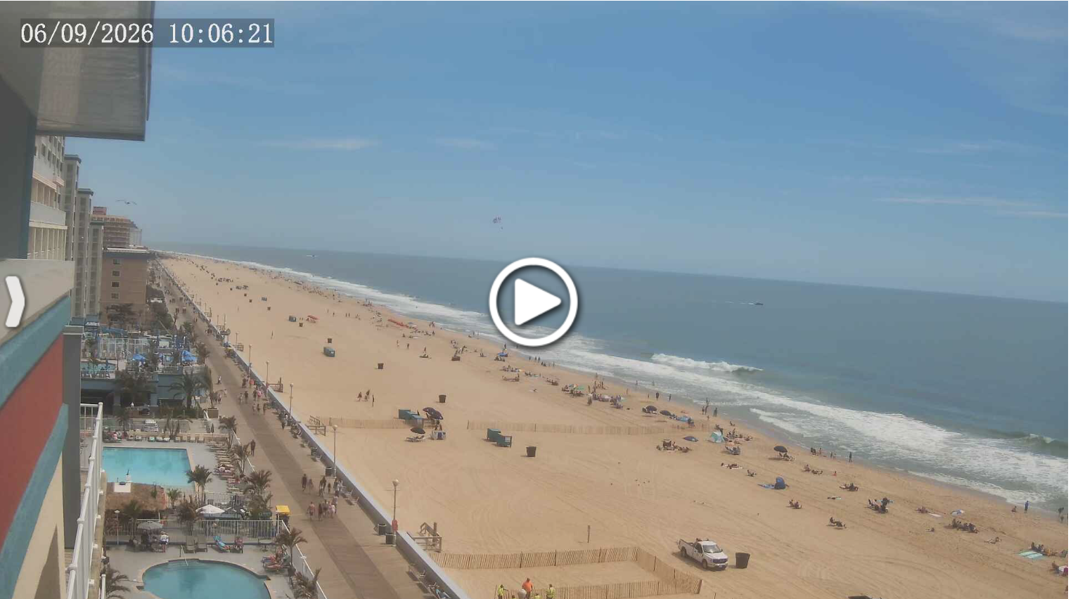 Webcam from the Hyatt Place on the Boardwalk at 16th Street 